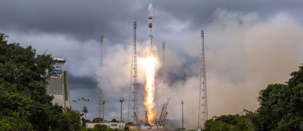 успешный пуск ракеты-носителя «Союз-СТ-Б» с разгонным блоком «Фрегат-М» и 34 космическими аппаратами спутниковой системы связи OneWeb